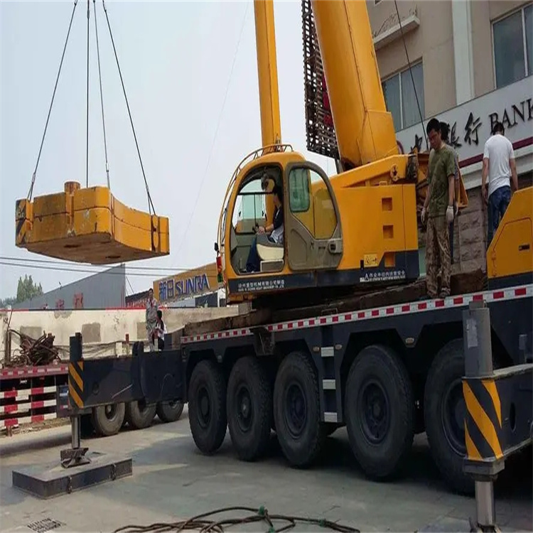 淳安当地吊车出租|机器吊装|75吨|工厂搬迁服务